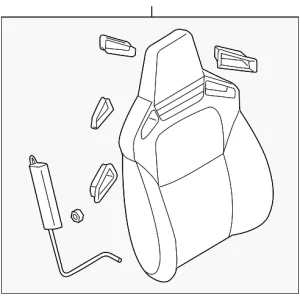 Seat Back Assembly - Mazda (FF22-88-130D-02)