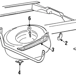 Hinge Plate Eye Bolt - Mazda (ZZM0-37-822)