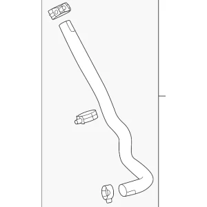 Water Outlet Hose - Mazda (T301-15-7BY)