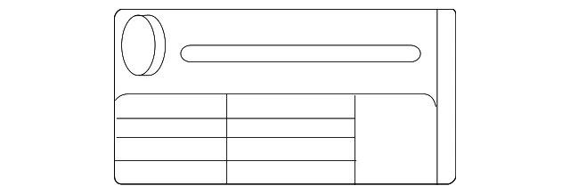 Tire Press Label - Mazda (TK80-69-014A)