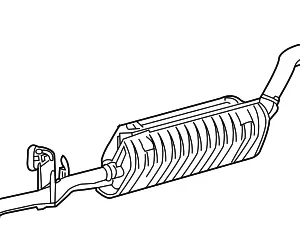 Muffler & Pipe - Mazda (1FAD-40-500)