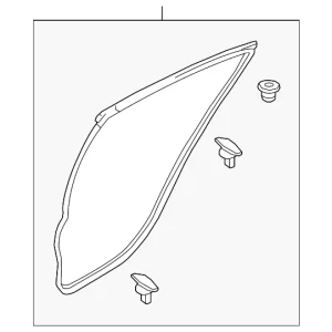 Door Weather-Strip - Mazda (GHK1-72-760B)