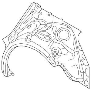 Inner Wheelhouse - Mazda (B4YA-70-11YA)