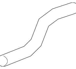 Lower Hose - Mazda (ZZC3-15-185)