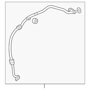 Rear Suction Line - Mazda (KN1B-61-462A)