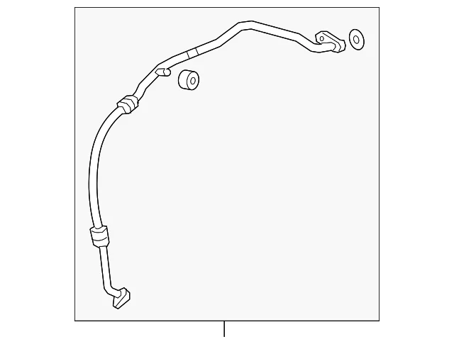 Rear Suction Line - Mazda (KN1B-61-462A)