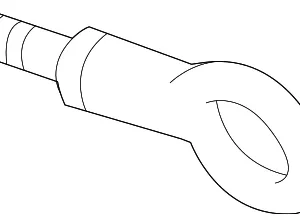 Tow Hook - Mazda (KD53-50-EJ2B)