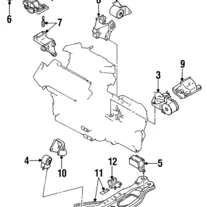 Motor Mount - Mazda (GA2A-39-040A)