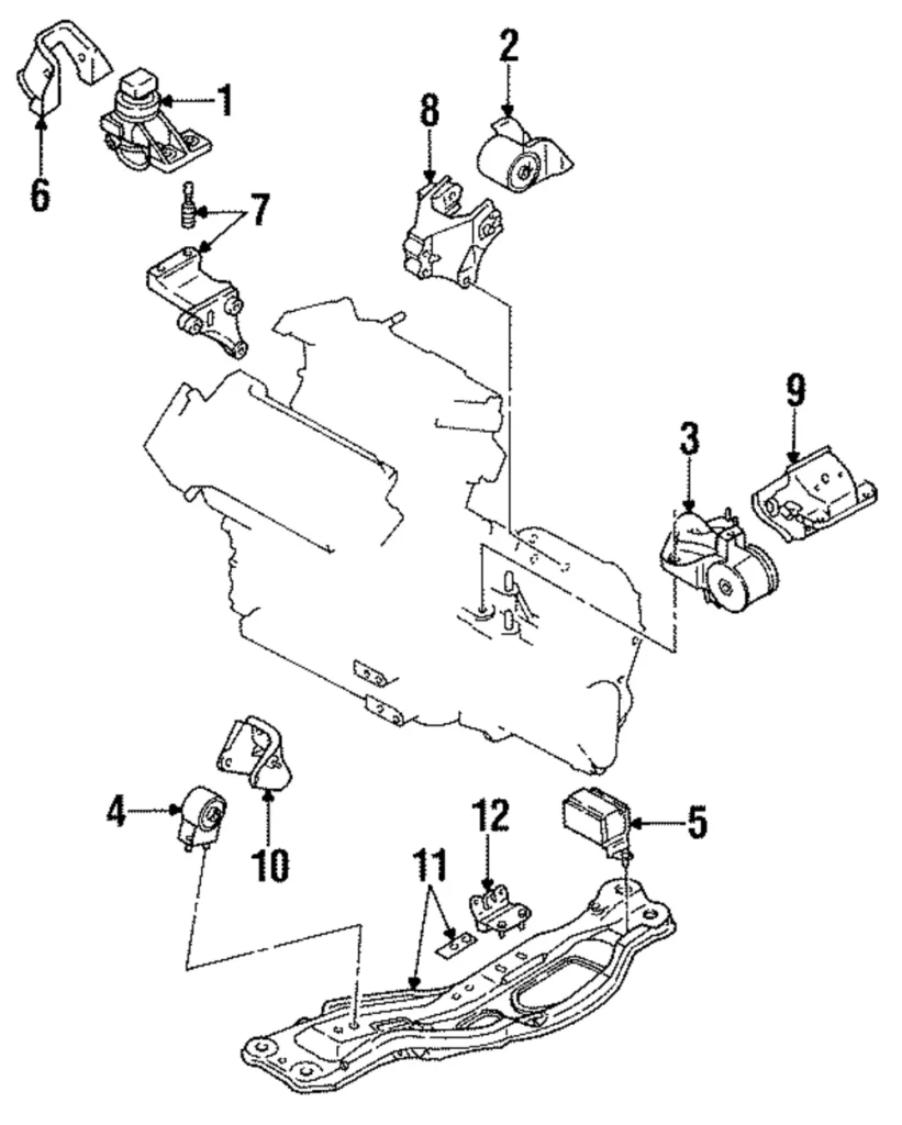 Motor Mount - Mazda (GA2A-39-040A)