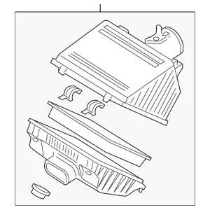 Air Cleaner Assembly - Mazda (N3H1-13-320M)