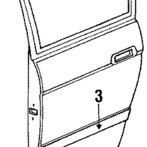 Side Molding - Mazda (LA03-50-683)