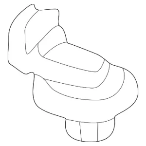 Washer Hose Clip - Mazda (B092-67-519A)