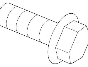 Reinforced Beam Lower Bolt - Mazda (9YA4-2A-821)
