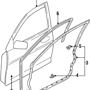 Door Weather-Strip - Mazda (BC1D-58-760E)