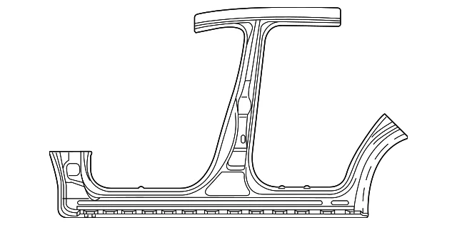 Center Pillar & Rocker - Mazda (TKY8-70-271B)