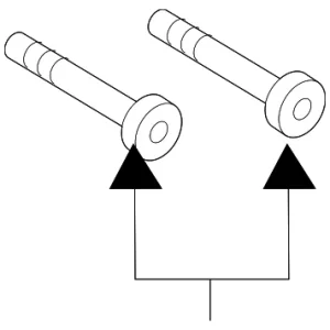 AC Tube Bolt - Mazda (B45V-61-K25)