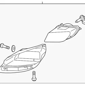 Fog Lamp Assembly - Mazda (TE69-51-680B)