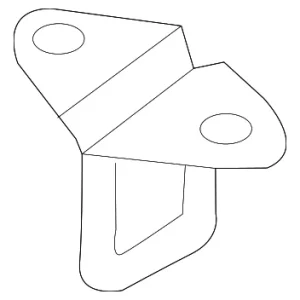 Hood Latch Striker Plate - Mazda (F151-52-372B)