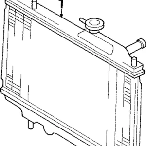 Radiator Assembly Upper Bracket - Mazda (B6S7-15-240B)