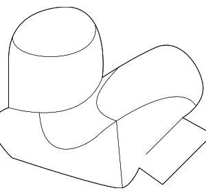 Handle, Inside Clip - Mazda (GD7B-58-335)
