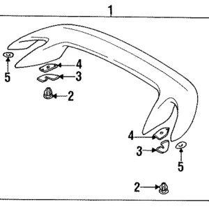 Spoiler Assembly Bracket - Mazda (FD03-51-965)