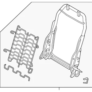 Seat Back Frame - Mazda (BHN9-88-680)