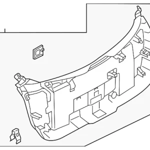 Lower Trim Panel - Mazda (DN4J-68-960B-02)