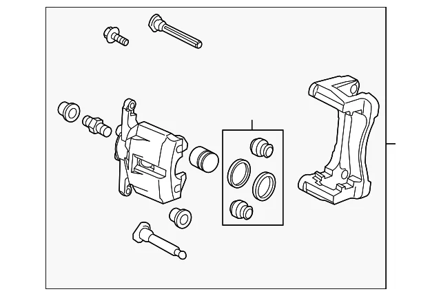 Caliper Assembly - Mazda (VAY0-33-99ZA)