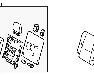 Seat Back Assembly - Mazda (TN42-88-280A-02)