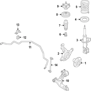 Strut - Mazda (KD45-34-900A)