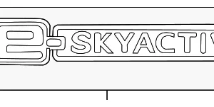 Nameplate - Mazda (DN4E-51-771)