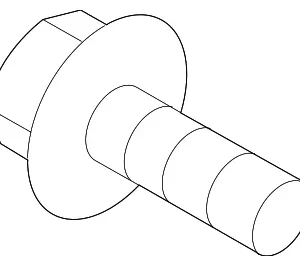 Hub & Bearing Mount Bolt - Mazda (9YA0-21-24C)