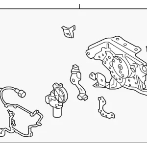 Rear Hinge Assembly - Mazda (N248-R1-9LXD)