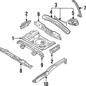 Rear Body Panel - Mazda (B467-53-940D)
