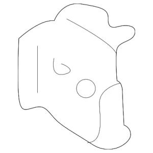 Apron Assembly Gusset - Mazda (B25D-54-263)