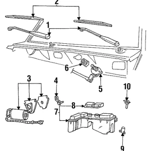 Washer Nozzle - Mazda (ZZL0-67-510A)
