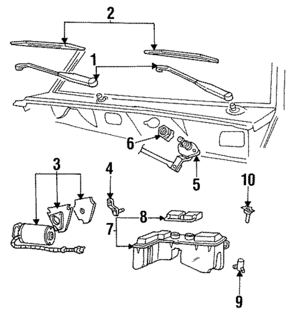 Washer Nozzle - Mazda (ZZL0-67-510A)