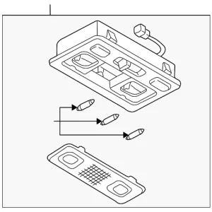 Overhead Console - Mazda (H449-69-970B-03)