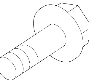 Catalytic Converter Bolt - Mazda (FW50-19-849A)