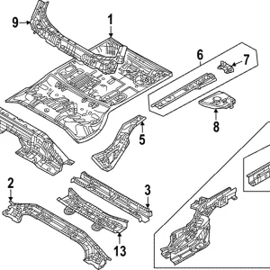 Upper Cross-Member - Mazda (DN4E-53-910)