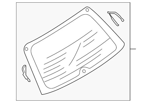 Glass Assembly - Mazda (BP4K-63-930C)