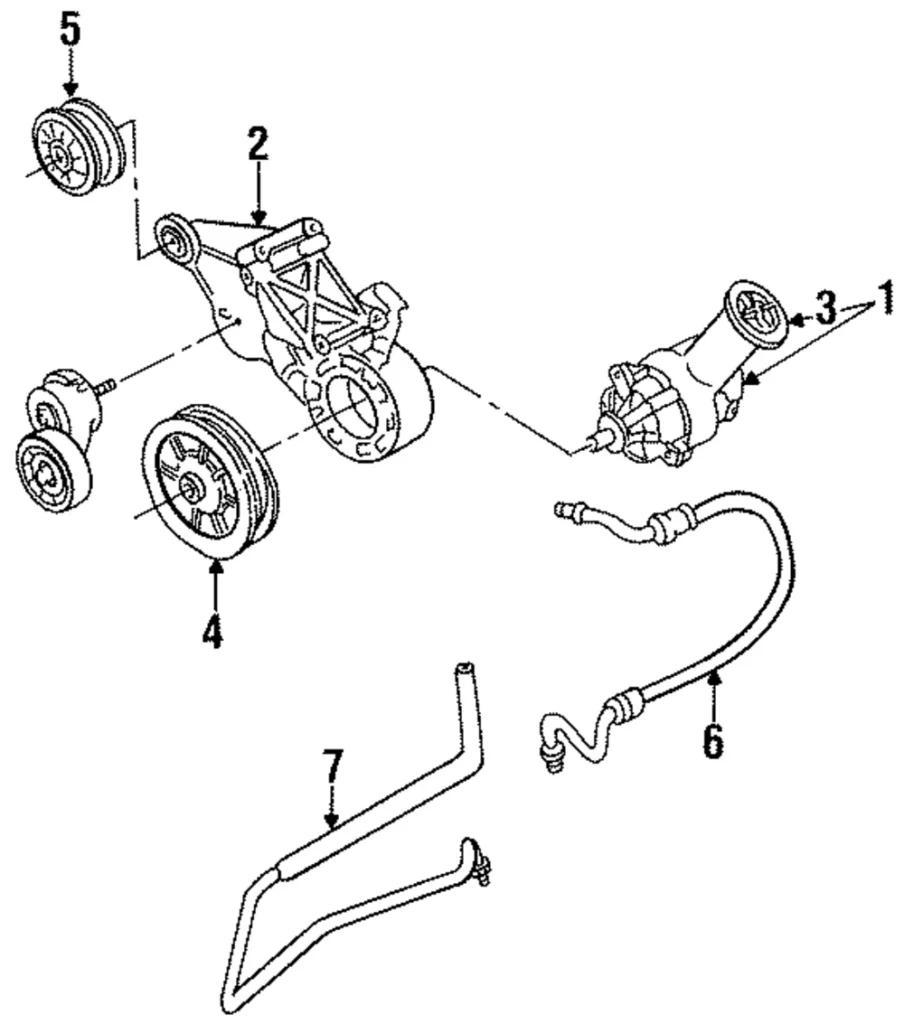 Power Steering Return Hose - Mazda (ZZM0-32-480)