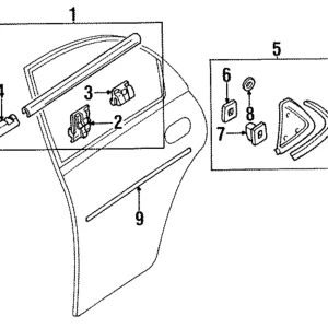 Side Molding - Mazda (BC5A-50-682A)