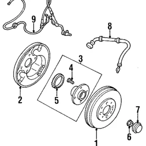 ABS Sensor Wire - Mazda (BC4C-43-71YA)