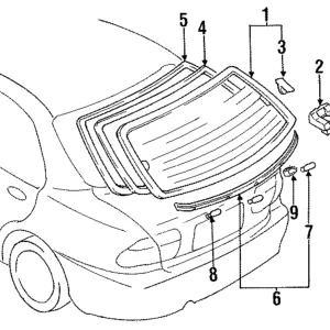 Reveal Molding - Mazda (BC1M-50-611)