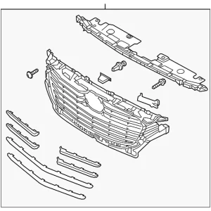 Grille Assembly - Mazda (DL8W-50-710A)