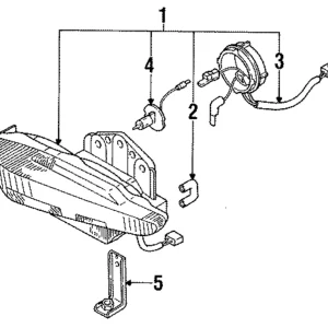 Fog Lamp Assembly Bracket - Mazda (H380-51-6GX)