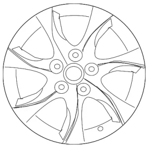 Wheel, Alloy - Mazda (9965-72-7070)