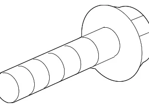 Outer Bracket Bolt - Mazda (L3K9-13-707)