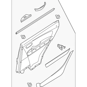 Door Trim Panel - Mazda (TE71-68-530A-02)